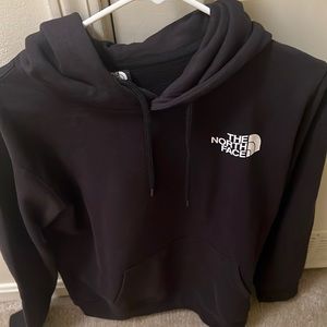 The North Face Black hoodie tiger logo on the back